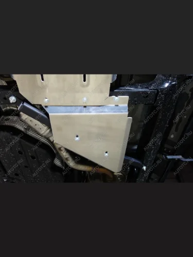 Защита раздаточной коробки (алюминий) 4мм Toyota Land Cruiser 250 Prado 2024 (2.4, 2.7, 2.8D)