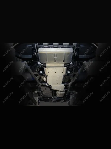 Защиты комплект (алюминий) 4мм (радиаторов, переднего моста, акпп, раздаточной коробки) Toyota Land Cruiser 250 Prado 2024 (2.4, 2.7, 2.8D)