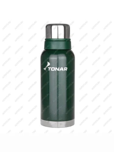 Термос ТОНАР 1000ML с ситечком зеленый (2 крышки-кружки)  hs.tm-057-g