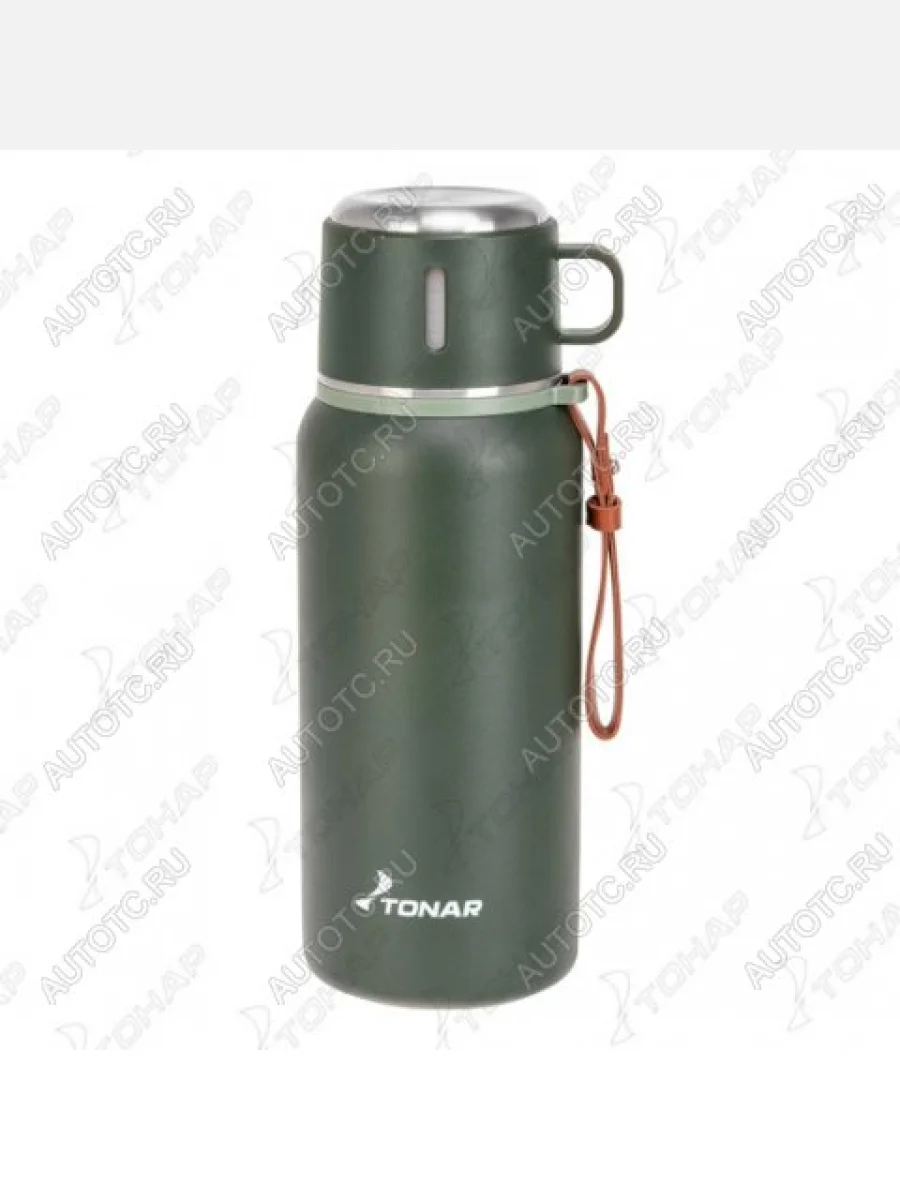 Термос ТОНАР 700ML хаки (пробка-ситечко, крышка-кружка, ремешок)  t-kd-7030-0.7  в Воронеже Воронежской области