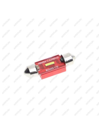 Лампа светодиодная 1224V C5W SV8.5-8 36мм с блокиратором ошибок CANbus LED 1 SMD 1860 White MISTAR MISTAR mis-169536