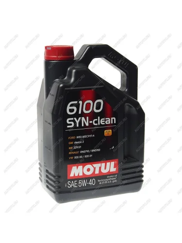 Масло моторное 6100 SYN-CLEAN 5W40 псинт.4л MOTUL MOTUL 107942