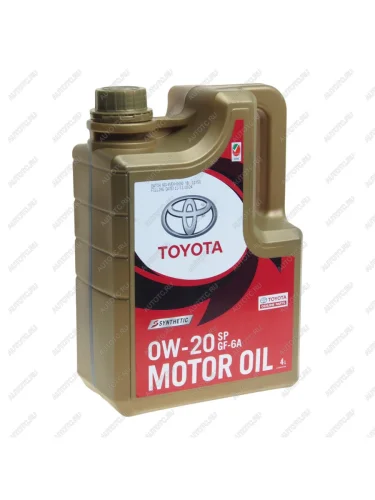Масло моторное TOYOTA MOTOR OIL SP синт.4л SAE0W20 OE TOYOTA 08880-84355