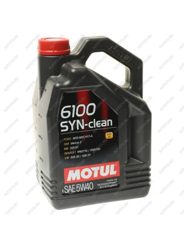 Масло моторное 6100 SYN-CLEAN 5W40 псинт.5л MOTUL MOTUL 111692