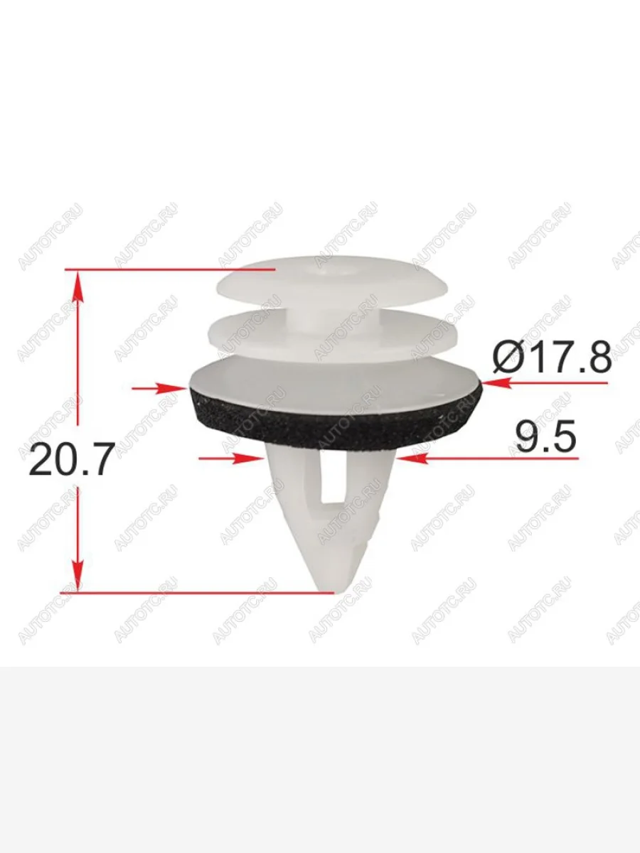 Клипса обшивки двери BMWMINI (1 шт.) SAT ST-M12233  в Самаре Самарской области
