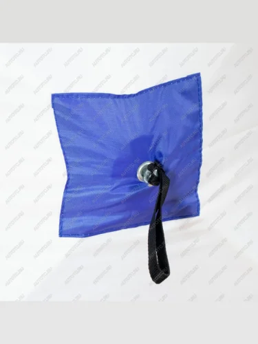 Палатка зимняя (3,8х1,9 м, 2-комнатная, 3 слоя) PREMIER Куб СЛЕДОПЫТ (синий/белый) Foton Tunland V7 (2024-2025)