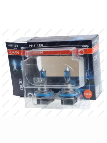 Лампа 12V H11 55W PGJ19-2 +30% 4000К евробокс (2шт.) XWhite Blue OSRAM OSRAM 62211xwb-hcb