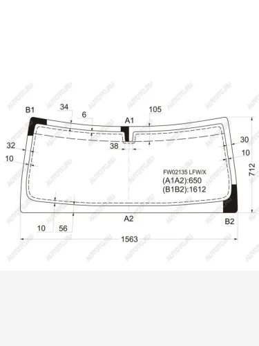 Стекло лобовое Land Rover Discovery 98-04 XYG FW02135 LFW/X