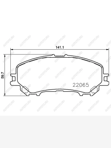 Колодки тормозные перед NISSAN X-TRAIL T32QASHQAI J11 BREMBO P56100