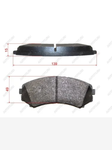 Колодки тормозные перед MITSUBISHI PAJERO 99- BREMBO P 54 029