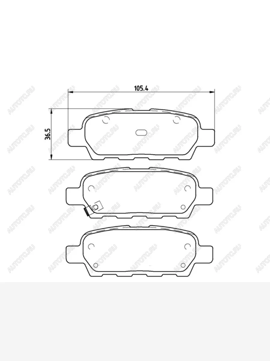 Колодки тормозные зад NISSAN J10 06-13 X-TRAIL T## 00- TIIDA C11 05-12 BREMBO P 56 046  в Воронеже Воронежской области