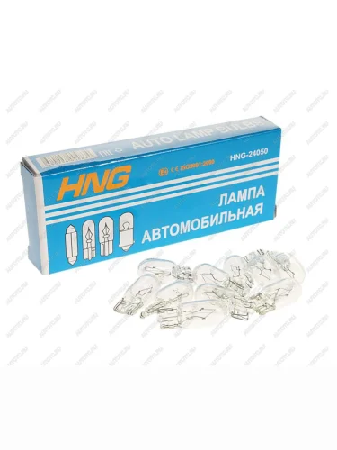 Лампа 24V W5W T10W W2.1x9.5d Long Life HNG HNG 24050