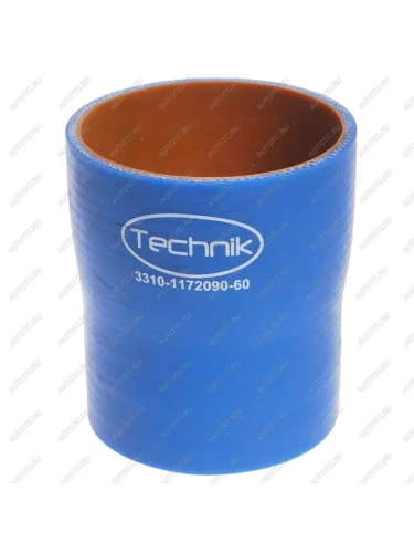 Патрубок ГАЗ-3310 интеркулера дв.CUMMINS ISF 3.8 радиатора нижний силикон (L=90мм,d=70) TECHNIK TECHNIK ут000001679