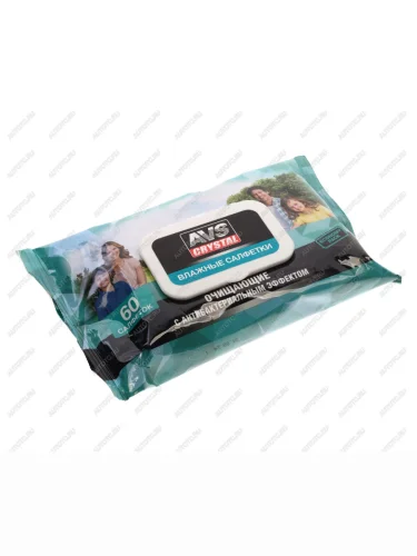 Салфетка влажная гигиеническая 20х10см в мягкой упаковке 60шт. AVS AVS a85539s