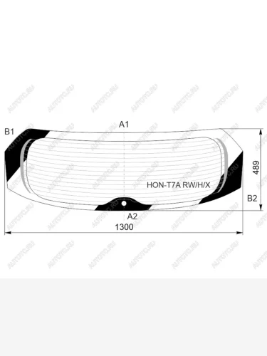 Стекло заднее (Цвет зеленый Обогрев) Honda HR-V 15-22  Vezel 13-21 XYG HON-T7A RW/H/X