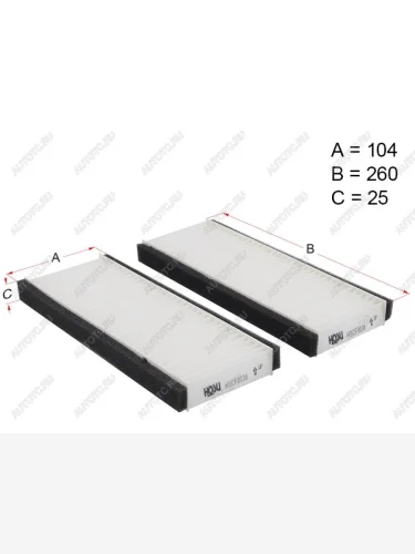 Фильтр салона NISSAN PATHFINDER R51 04-14NAVARA 04- HOSU HSCF0038