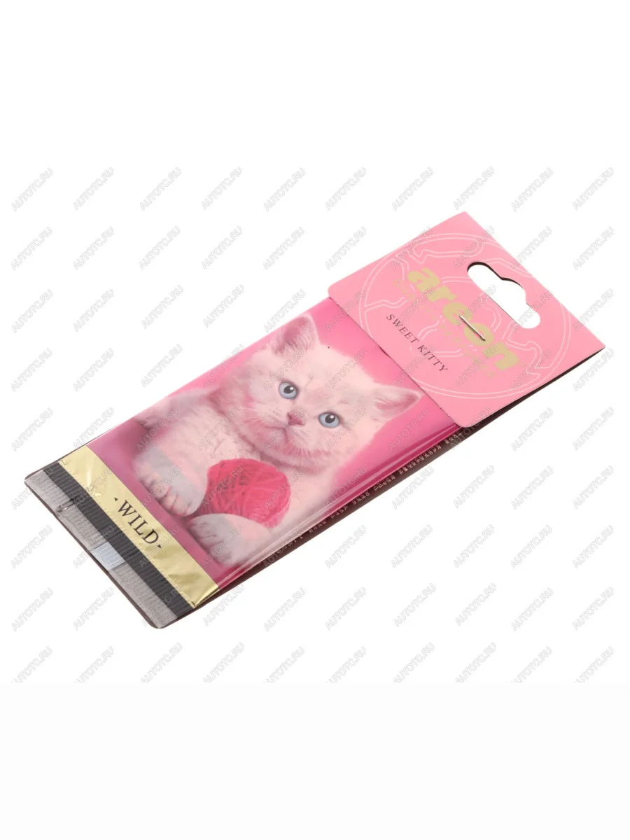 Ароматизатор подвесной пластина (милая кошечка) Wild AREON AREON aw06  в Самаре Самарской области
