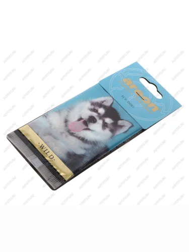 Ароматизатор подвесной пластина (ледяной пес) Wild AREON AREON aw10