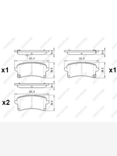 Колодки тормозные зад HAVAL H9 17- SAT ST-28-0194