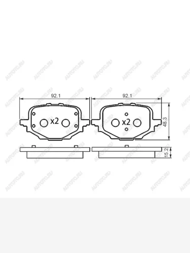 Колодки тормозные зад CHANGAN UNI-V 21- SAT ST-28-0220