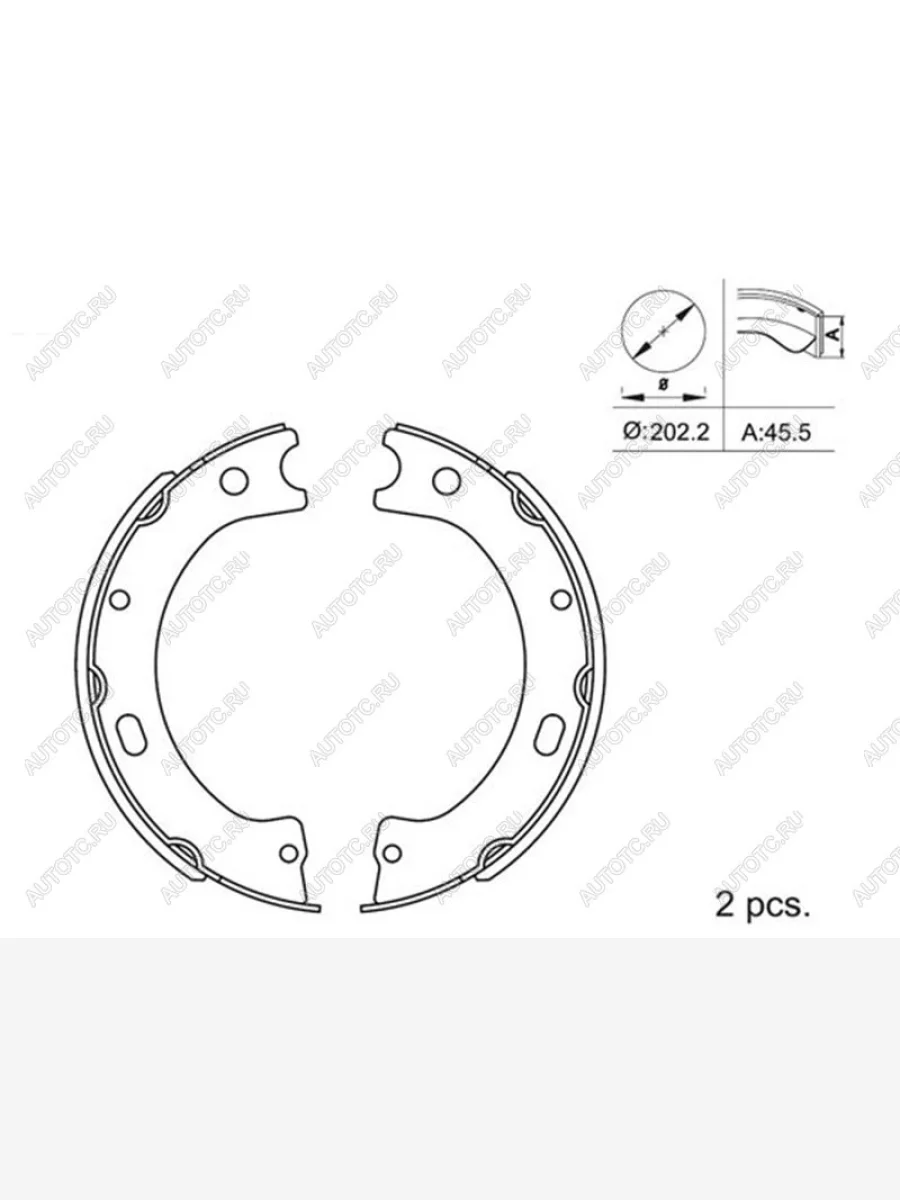 Колодки стояночного тормоза NISSAN PATROL Y61 SAT ST-36160-51N25  в Самаре Самарской области