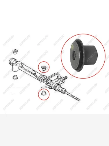 Втулка рулевой рейки Toyota Camry (XV50) 11-21  Corolla (E180) 12-19  Corolla Fielder (E160) 12-  SAT ST-45516-28050