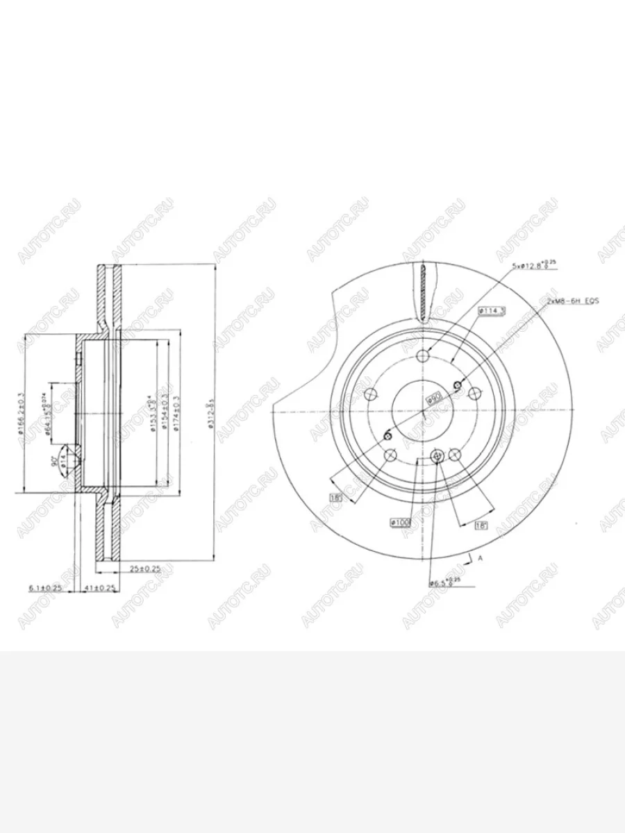 Диск тормозной (Спереди) Honda CR-V 16-20 SAT ST-45251-TLA-A00  в Самаре Самарской области