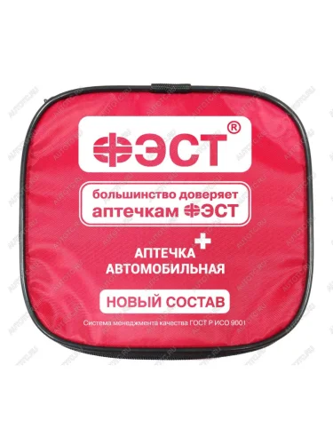 Аптечка автомобильная (Приказ МЗ РФ №260н 24.05.2024 г) мягкий футляр ПРЕМИУМ ФЭСТ ФЭСТ 3737