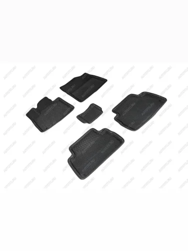 Коврики EVA 3D соты для Hyundai Santa Fe IV (5 мест) rest 2020-н.в. Seintex 96824