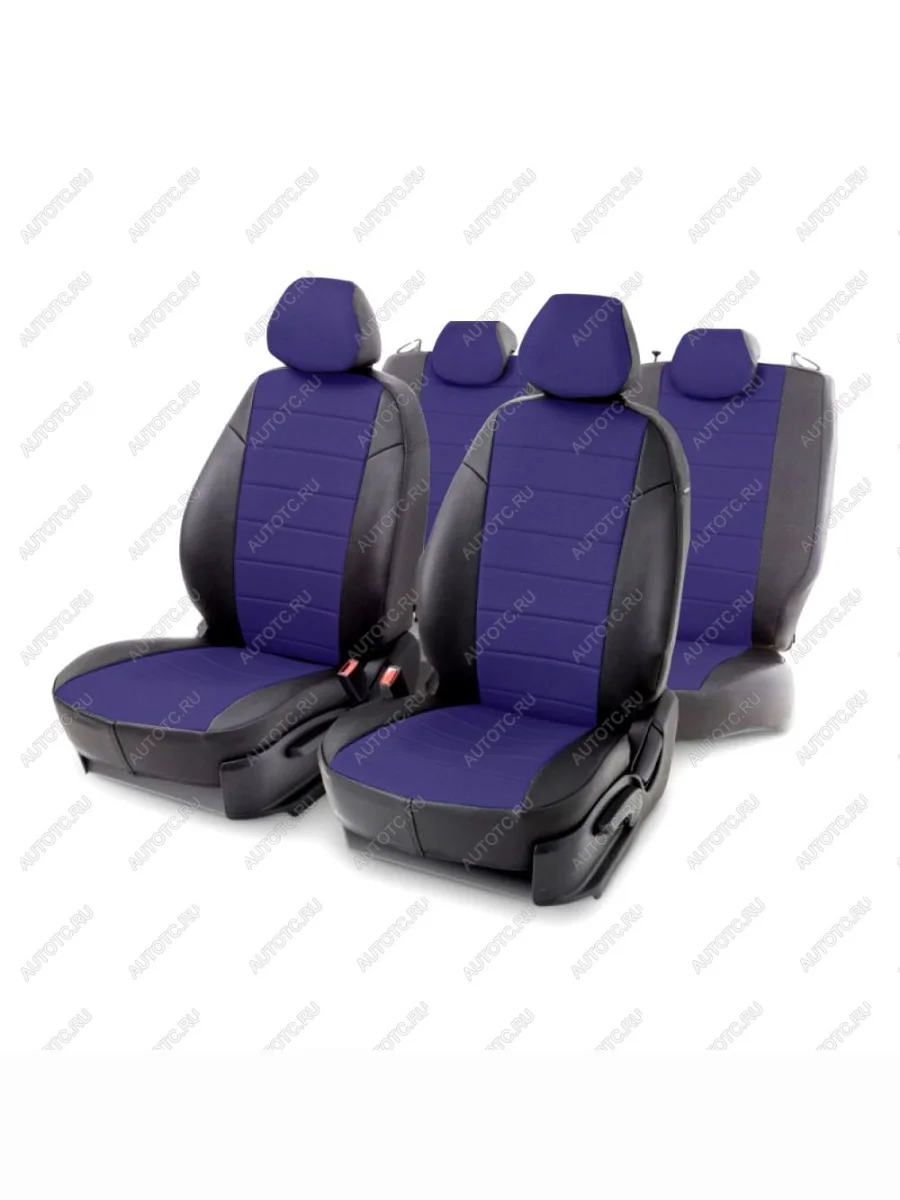 Чехлы из экокожи для Subaru Forester III (подлокотник без подстаканников) 2008-2012 Seintex 316722  в Самаре Самарской области