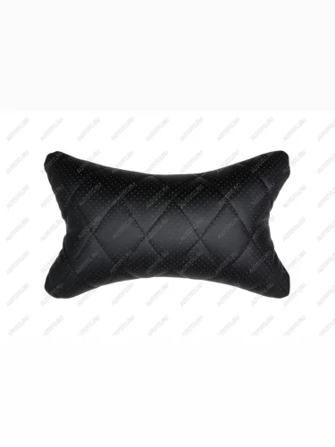 Подушка на подголовник (автоподушка) из кожи Ромб Seintex 98082