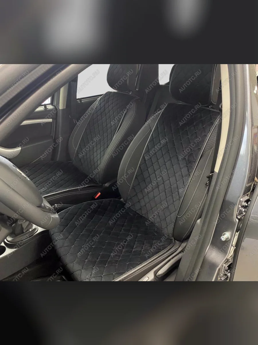 Накидки для сидений автомобиля из велюра (передний ряд) Seintex 97634  в Воронеже Воронежской области