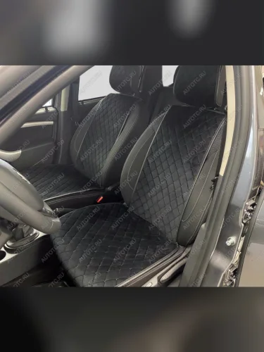 Накидки для сидений автомобиля из велюра (полный комплект) Seintex 97872