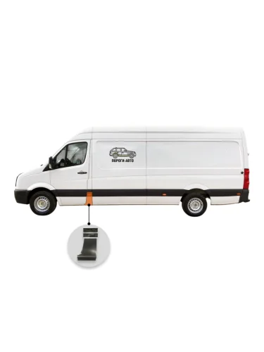 Карман после водительской двери с заходом под молдинг Mercedes Sprinter 906 maxi