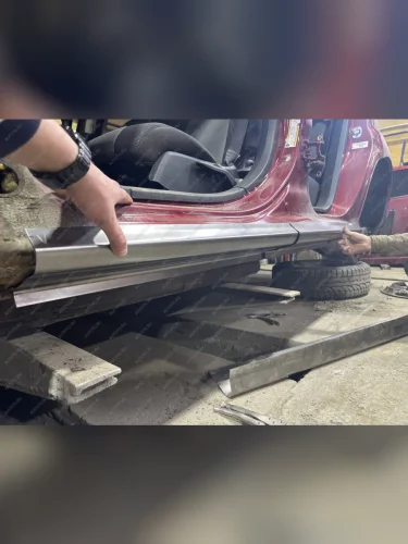 Ремкомплект порогов (2 шт) ПОРОГИ-АВТО (холоднокатаная сталь 0.8 мм) Dodge Caliber (2006-2012)