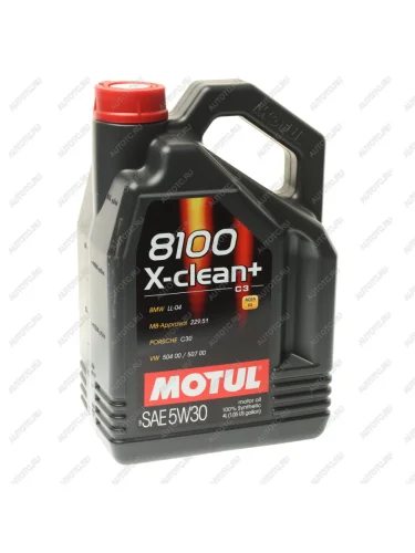 Масло моторное 8100 X-CLEAN+ 5W30 синт.4л MOTUL MOTUL 112437