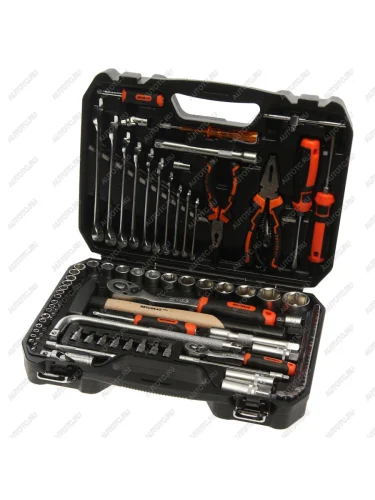 Набор инструментов 98 предметов слесарно-монтажный 14,12 6-ти гран. АВТОДЕЛО АВТОДЕЛО 39898