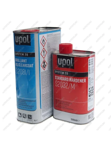 Лак S2081 2+1 HS 1л с отвердителем S2032 500мл U-POL U-POL 20160705