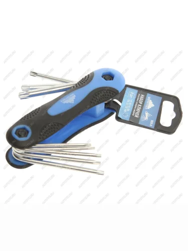 Набор ключей шестигранных 9-40мм складной 8 предметов VERTEXTOOLS VERTEXTOOLS 1635-8