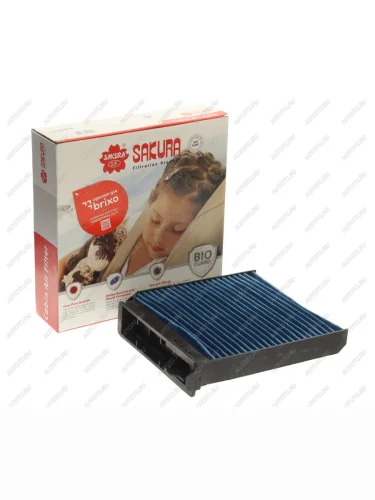 Фильтр воздушный салона ЛАДА Largus RENAULT Logan NISSAN Note Ag+ антибактериальный SAKURA SAKURA cab1806