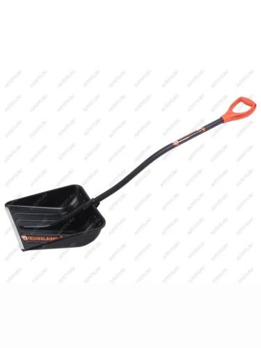 Лопата снеговая пластиковая 410х410мм с металлическим черенком и ручкой FINLAND FINLAND 1943-ч