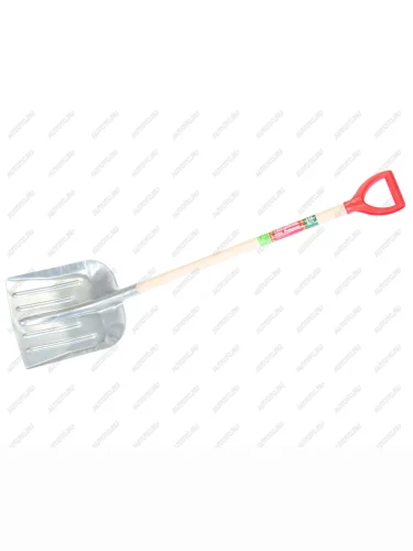 Лопата снеговая стальная оцинкованная 370х330мм с деревянным черенком и ручкой БЕЛЦЕНТРОМАШ БЕЛЦЕНТРОМАШ 2263-ч