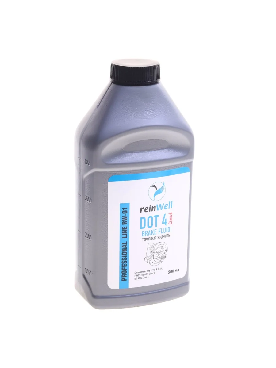 Жидкость тормозная DOT-4 CLASS 6 0.5л REINWELL REINWELL 3295 с доставкой в г. Кемерово