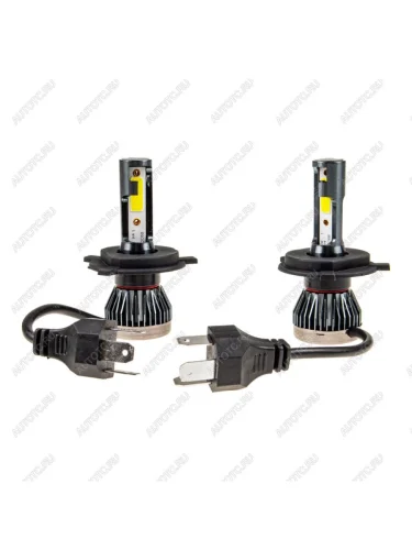 Лампа светодиодная 1224V H4 18W с радиатором (2шт.)LED 2 COB MisMINI MISTAR mis-mini-h4