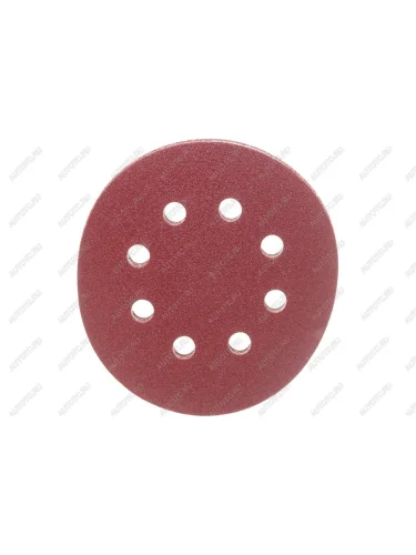 Бумага наждачная на липучке D125 Р120 8 отверстий 5шт. FIT FIT fit-39666