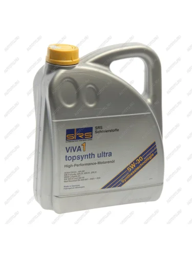 Масло моторное VIVA 1 topsynth Ultra 5W30 синт.4л SRS SRS 38876