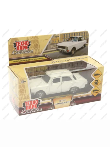 Модель автомобиля МОСКВИЧ 2140 ретро-автомобиль металлическая ТЕХНОПАРК ТЕХНОПАРК azlk2140m-12-wh