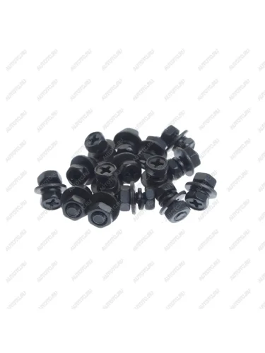 Болт М4.0x0.7х8.0 с гайкой, шайбой и гровером набор 15шт. MASUMA MASUMA bj-004