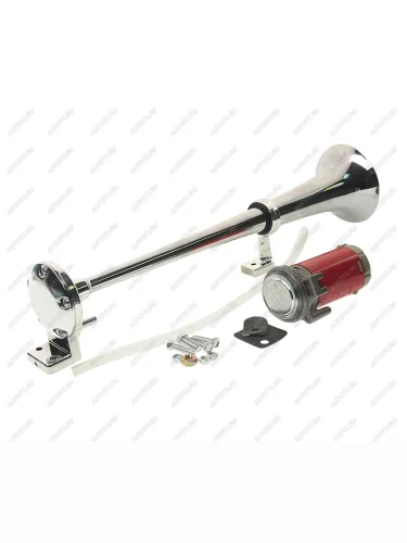 Сигнал звуковой 24V воздушный 1-о рожковый хром AT AT at62525