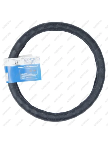 Оплетка руля (L) 39-41см черная кожа TORINO TORINO gd-02l,волна,перф,чер